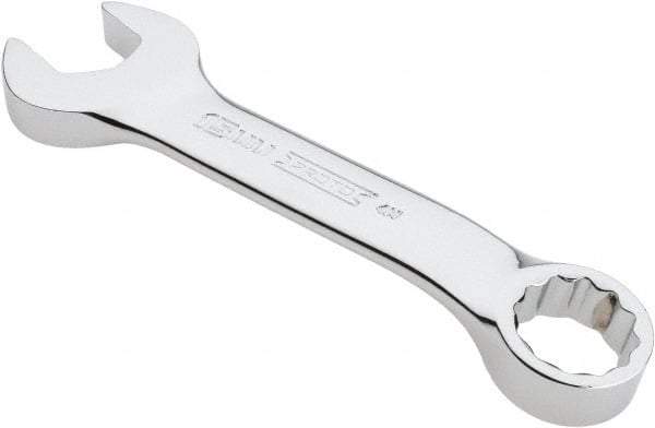 Proto - 15mm 12 Point Offset Combination Wrench - 15° Offset Angle, 4-11/16" OAL, Steel, Chrome Finish - Exact Tool & Supply