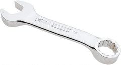 Proto - 14mm 12 Point Offset Combination Wrench - 15° Offset Angle, 4-1/2" OAL, Steel, Chrome Finish - Exact Tool & Supply