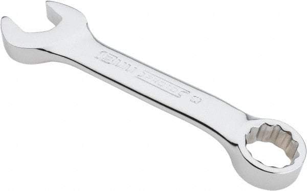Proto - 13mm 12 Point Offset Combination Wrench - 15° Offset Angle, 4-5/16" OAL, Steel, Chrome Finish - Exact Tool & Supply