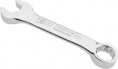 Proto - 12mm 12 Point Offset Combination Wrench - 15° Offset Angle, 4-1/8" OAL, Steel, Chrome Finish - Exact Tool & Supply