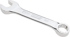 Proto - 11mm 12 Point Offset Combination Wrench - 15° Offset Angle, 3-15/16" OAL, Steel, Chrome Finish - Exact Tool & Supply