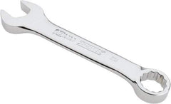 Proto - 10mm 12 Point Offset Combination Wrench - 15° Offset Angle, 3-3/4" OAL, Steel, Chrome Finish - Exact Tool & Supply
