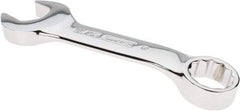 Proto - 11/16" 12 Point Offset Combination Wrench - 15° Offset Angle, 5-1/16" OAL, Steel, Chrome Finish - Exact Tool & Supply