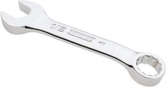 Proto - 1/2" 12 Point Offset Combination Wrench - 15° Offset Angle, 4-5/16" OAL, Steel, Chrome Finish - Exact Tool & Supply