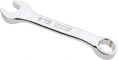 Proto - 7/16" 12 Point Offset Combination Wrench - 15° Offset Angle, 4-1/16" OAL, Steel, Chrome Finish - Exact Tool & Supply