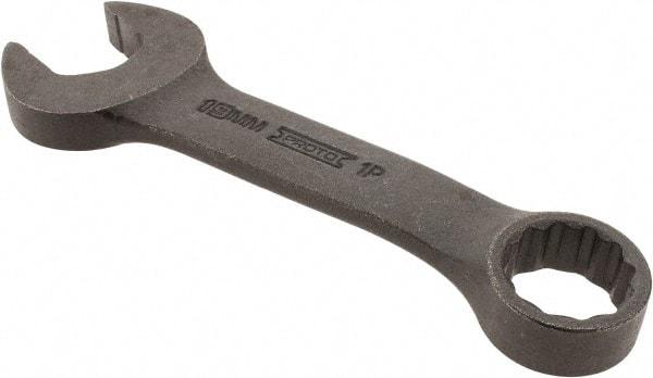 Proto - 19mm 12 Point Offset Combination Wrench - 15° Offset Angle, 5-7/16" OAL, Steel, Black Finish - Exact Tool & Supply