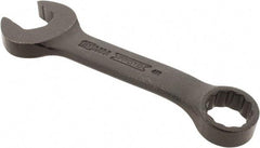 Proto - 15mm 12 Point Offset Combination Wrench - 15° Offset Angle, 4-11/16" OAL, Steel, Black Finish - Exact Tool & Supply