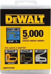 DeWALT - 1/2" Wide Steel Heavy Duty Staples - 15/32" Leg Length - Exact Tool & Supply