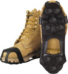 Winter Walking - Ice Traction Footwear Footwear Style: Strap-On Cleat Traction Type: Steel Studs - Exact Tool & Supply