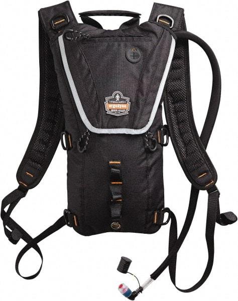 Ergodyne - Premium Low Profile Black Hydration Backpack - 17 Inch Long x 10-1/2 Inch Wide x 2-1/2 Inch Deep, 70 Ounce Reservoir Capacity - Exact Tool & Supply