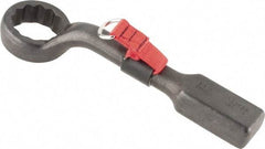 Proto - 2-3/16" 12 Point Tethered Striking Box Wrench - Single End, 13-1/2" OAL, Steel, Black Finish - Exact Tool & Supply