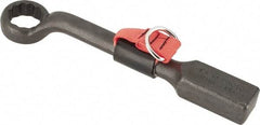 Proto - 1-1/8" 12 Point Tethered Striking Box Wrench - Single End, 11" OAL, Steel, Black Finish - Exact Tool & Supply