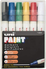Sharpie - Black, Blue, Green, Red, White, Yellow Paint Marker - Bullet Tip, Oil Based - Exact Tool & Supply