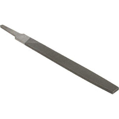Value Collection - 8" Long, Bastard Cut, Flat American-Pattern File - Double Cut, 7/32" Overall Thickness - Exact Tool & Supply