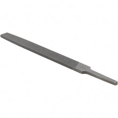 Value Collection - 6" Long, Bastard Cut, Flat American-Pattern File - Double Cut, 5/32" Overall Thickness - Exact Tool & Supply