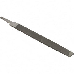 Value Collection - 8" Long, Smooth Cut, Mill American-Pattern File - Single Cut, 9/64" Overall Thickness - Exact Tool & Supply