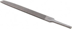 Value Collection - 6" Long, Bastard Cut, Mill American-Pattern File - Single Cut, 7/64" Overall Thickness - Exact Tool & Supply