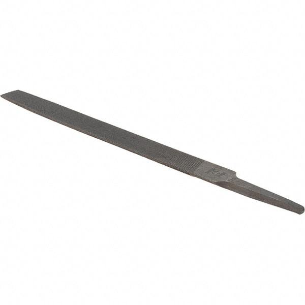 Value Collection - 8" Long, Bastard Cut, Half Round American-Pattern File - Double Cut, 7/32" Overall Thickness - Exact Tool & Supply