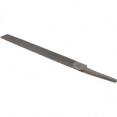 Value Collection - 6" Long, Bastard Cut, Half Round American-Pattern File - Double Cut, 5/32" Overall Thickness - Exact Tool & Supply