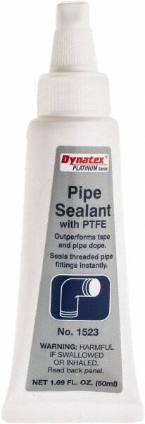 Made in USA - 50 mL Pipe Sealant - PTFE Based, 392°F Max Working Temp - Exact Tool & Supply
