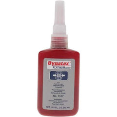 Made in USA - 50 mL Bottle, Red, High Strength Liquid Threadlocker - Exact Tool & Supply