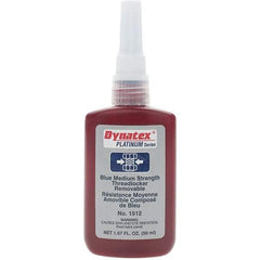 Made in USA - 50 mL Bottle, Blue, Medium Strength Liquid Threadlocker - Exact Tool & Supply