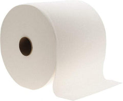 Made in USA - General Purpose Wipes - Jumbo Roll, 12-1/2" x 13" Sheet Size, White - Exact Tool & Supply
