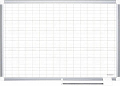 MasterVision - 36" High x 48" Wide Magnetic Dry Erase Calendar - Steel - Exact Tool & Supply