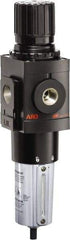 ARO/Ingersoll-Rand - 3/4" NPT Port Heavy Duty 1 Piece Filter/Regulator FRL Unit - Metal Bowl, 236 SCFM, 250 Max psi, 13.642" High x 4.091" Long, Manual Drain - Exact Tool & Supply