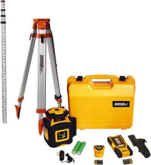 Johnson Level & Tool - 2,000' (Exterior) Measuring Range, 1/16" at 100' Accuracy, Self-Leveling Rotary Laser - 700 RPM, 1 Beam, NiMH Battery Included - Exact Tool & Supply