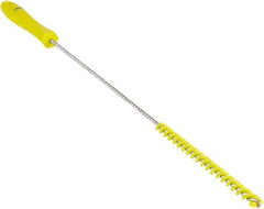 Vikan - 0.4" Diam Polyester Valve Brush - 19-5/8" OAL, 5-11/16" Head Length, Polypropylene & Stainless Steel Handle - Exact Tool & Supply