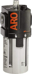 ARO/Ingersoll-Rand - 3/4" NPT, 150 Max psi Standard Modular Lubricator - Polycarbonate Bowl, Aluminum Body, 222 CFM, 125°F Max Temp, 2.76" Long x 2.87" Wide x 7.087" High - Exact Tool & Supply
