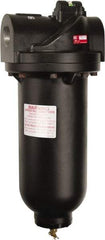ARO/Ingersoll-Rand - 2" Port Coalescing Filter - Metal Bowl, Automatic Drain, 300 Max psi, 0.01 Micron Rating, 7.8" Long x 7-3/4" Wide x 18.52" High - Exact Tool & Supply