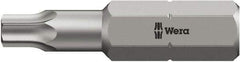 Wera - 5/16" Drive T30 Torx Screwdriver Bit - 4" OAL, Insert Bit - Exact Tool & Supply