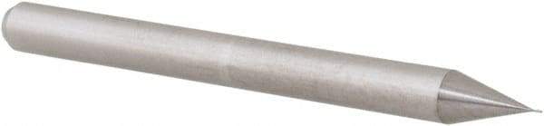 Accupro - 0.007" Diam, 0.021" LOC, 2 Flute Solid Carbide Ball End Mill - Uncoated, Single End, 1-1/2" OAL, 1/8" Shank Diam, Spiral Flute - Exact Tool & Supply