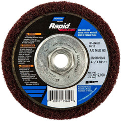 Norton - Deburring Discs Disc Diameter (Inch): 4-1/2 Abrasive Material: Aluminum Oxide - Exact Tool & Supply