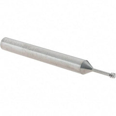 Scientific Cutting Tools - #6-32 UNC, 0.1" Cutting Diam, 3 Flute, Solid Carbide Helical Flute Thread Mill - Internal Thread, 0.4" LOC, 2-1/2" OAL, 1/4" Shank Diam - Exact Tool & Supply