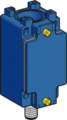 Telemecanique Sensors - 3.7 Inch Long, Metal Body, Limit Switch Body - For Use with ZCKE05, ZCKE06, ZCKE08, ZCKE21, ZCKE23, ZCKE61, ZCKE619, ZCKE62, ZCKE629, ZCKE63, ZCKE64, ZCKE65, ZCKE66, ZCKE67 - Exact Tool & Supply