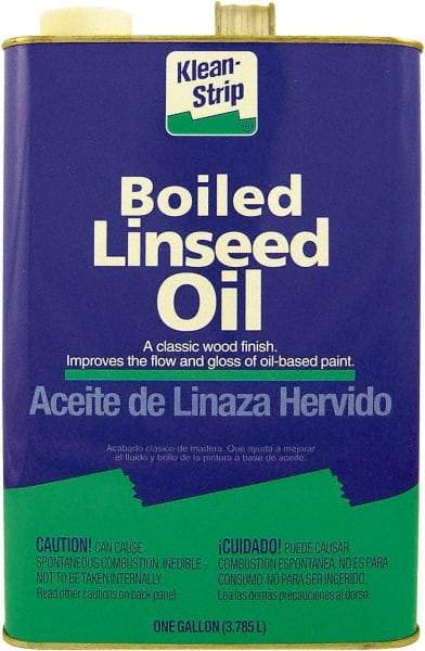 Klean-Strip - 4 Qt Metal Can Clear Wood Stain - Boiled Linseed Oil-Based, 0 g/L VOC Content - Exact Tool & Supply