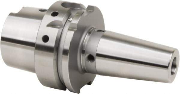 HAIMER - 1/2" Hole Diam, HSK63A Taper Shank Shrink Fit Tool Holder & Adapter - 130.05mm Projection, 23.88mm Nose Diam, 46.99mm Clamping Depth, 25,000 RPM, Through Coolant - Exact Tool & Supply