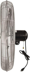 Maxess Climate Control Technologies - 30" Blade, 1/4 hp, 5,300, 6,200 & 7,800 CFM, Industrial Circulation Fan - Back-Mounted, 120 VAC Volts, 1.60-1.90 Amps, 3 Speed - Exact Tool & Supply