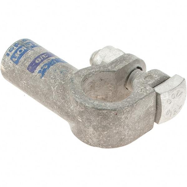 Made in USA - Automotive Battery 3/0 Left Elbow Terminal - Negative Polarity - Exact Tool & Supply