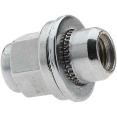 Value Collection - M12-1.5 Chrome Finish Mag Wheel Nut - 21mm Hex, 37mm Overall Length - Exact Tool & Supply