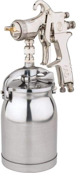 Value Collection - Pressure Feed Conventional Paint Spray Gun - 32 oz Capacity, 15 to 43 psi, 6.7 to 13.2 CFM - Exact Tool & Supply