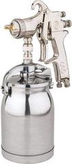 Value Collection - Pressure Feed Conventional Paint Spray Gun - 32 oz Capacity, 15 to 43 psi, 6.7 to 13.2 CFM - Exact Tool & Supply