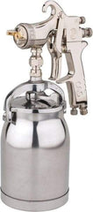 Value Collection - Pressure Feed High Volume/Low Pressure Paint Spray Gun - 32 oz Capacity, 15 to 28 psi, 7.7 to 12.4 CFM - Exact Tool & Supply