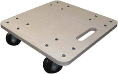 Fairbanks - 1,000 Lb Capacity Hardwood Dolly - 16" Long x 16" Wide x 4-9/16" High, 3" Polyolefin Wheels - Exact Tool & Supply