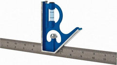 Empire Level - 2 Piece, 12" Combination Square Set - 1/64 & 1/32" (English) Graduation, Stainless Steel Blade, - Exact Tool & Supply