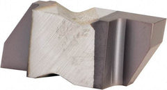 Kennametal - 3122NG Grade KCU25, 3.1mm Cutting Width Carbide Grooving Insert - 3.81mm Max Depth of Cut, Right Hand, 0.19mm Corner Radius, AlTiN Finish - Exact Tool & Supply