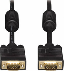 Tripp-Lite - 100' Long, HD15/HD15 Computer Cable - Black, Male x Male - Exact Tool & Supply